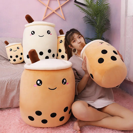 Fruit Bubble Tea Cup Pillows